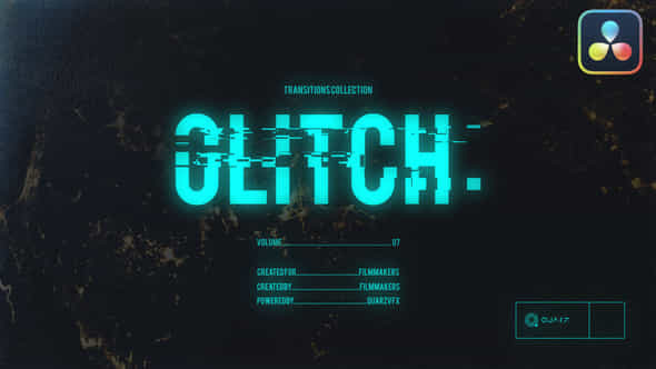 Glitch Transitions For Davinci Resolve Vol 07 - VideoHive 50471054