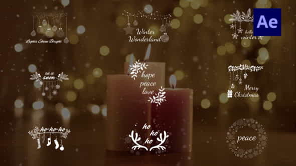 Christmas Titles - VideoHive 34612833