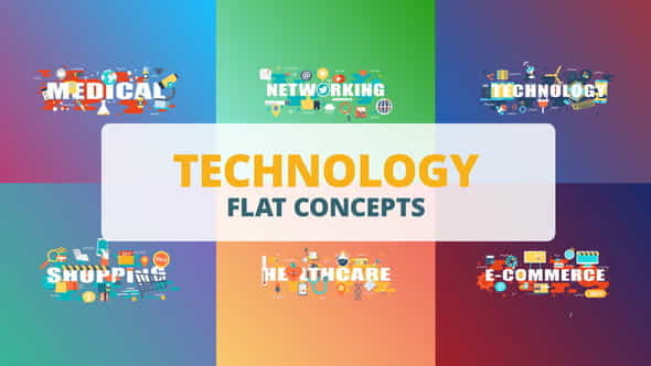 Technology - Typography Flat Concept - VideoHive 23815991