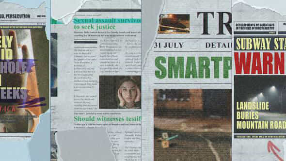 Vertical Newspapers - VideoHive 59037149