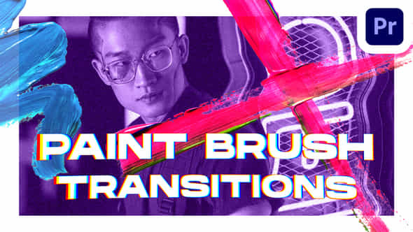 Paint Brush Transitions - VideoHive 38400862