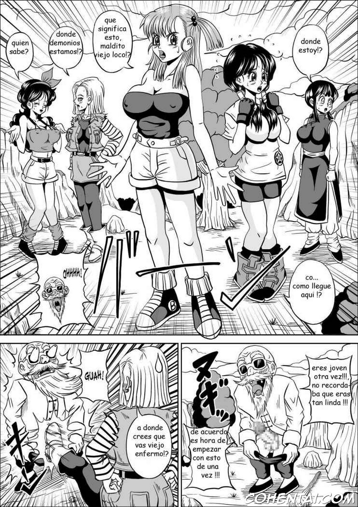 Kame Sennin no Yabou (Dragon Ball Z) xxx comics manga porno doujin hentai español sexo 