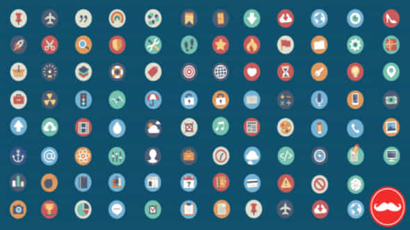 90 Animated Icons Pack - VideoHive 6076444