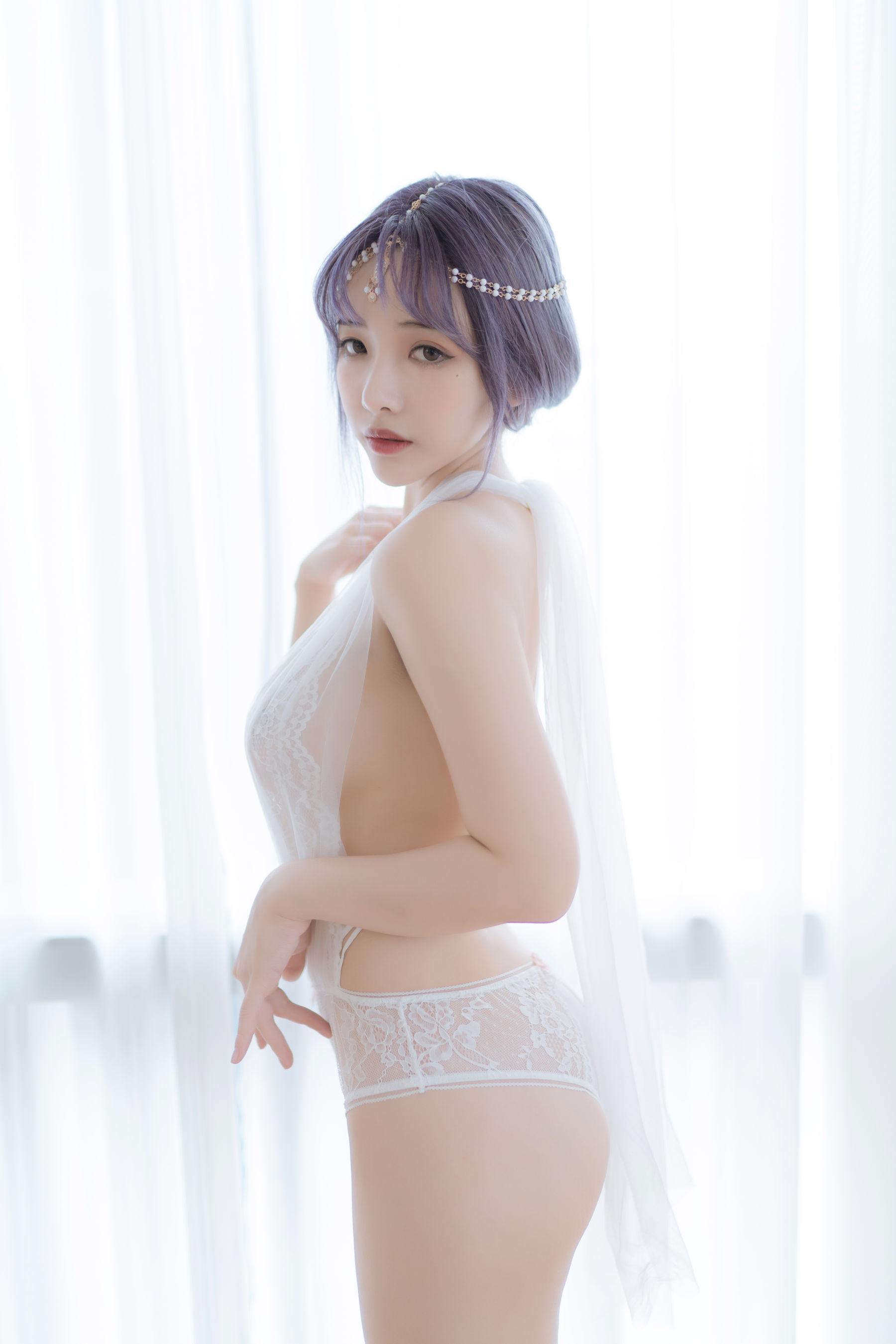 [COS写真] 动漫博主雯妹 – 白色希腊(18)