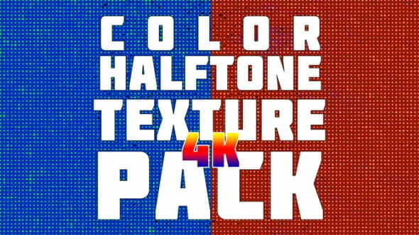 Color Halftone Texture Pack 4K - VideoHive 23735551