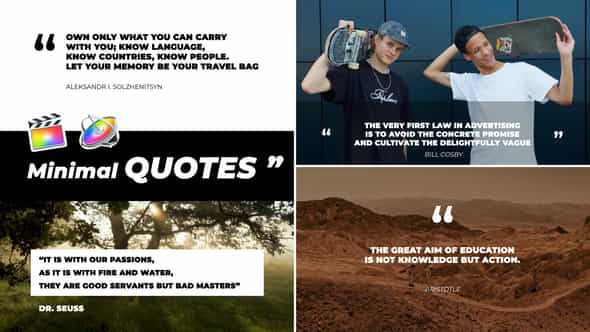 Minimal Animated Quotes - VideoHive 48135076