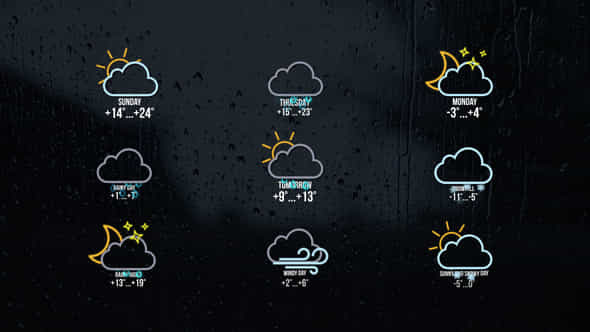 Weather Titles After Effects - VideoHive 49305587