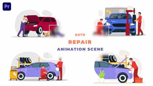 Auto Car Repair - VideoHive 43419202
