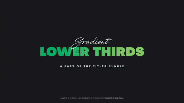 Gradient Lower Thirds - VideoHive 44173191