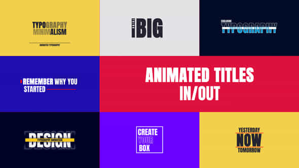 Animated Titles - VideoHive 50492622