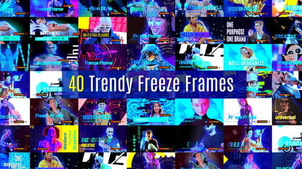 Trendy Freeze Frame - VideoHive 34889437
