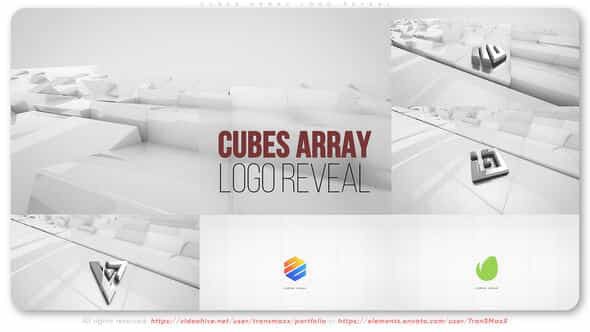 Cubes Array Logo Reveal - VideoHive 51544212