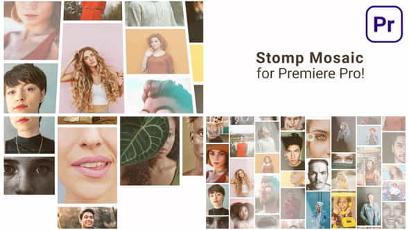Mosaic Stomp Multi Photo Logo - VideoHive 31535403