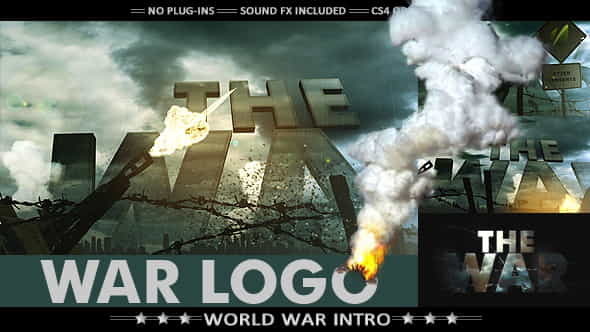War Logo - Realistic Military - VideoHive 7725040