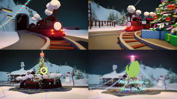 Christmas Train - VideoHive 42139484