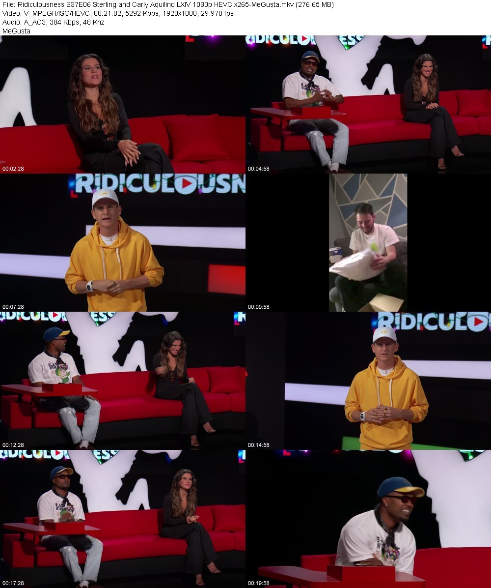 Ridiculousness S37E06 Sterling and Carly Aquilino LXIV 1080p HEVC x265-MeGusta