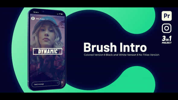 Brush Intro Vertical - VideoHive 53406087
