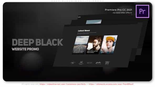 Deep Black Website - VideoHive 45821913