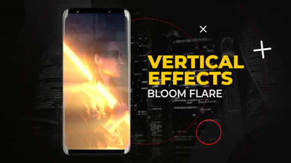 Vertical Bloom Flare Effects After Effects - VideoHive 54326127