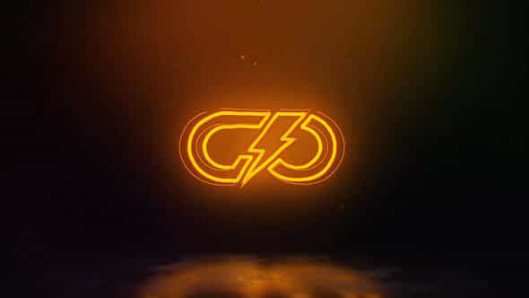 Neon Glitch Logo - VideoHive 46268094