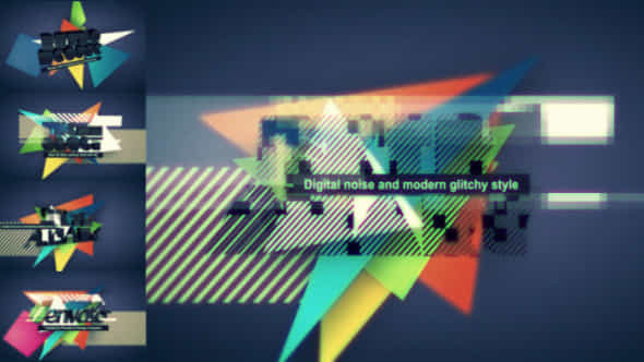 Digital Retro Title Logo Opener - VideoHive 527807