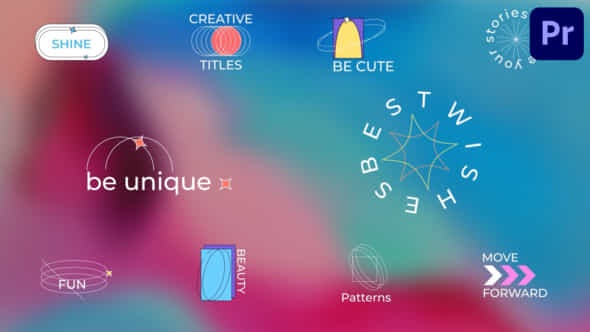Creative Titles For Premiere Pro - VideoHive 51666670