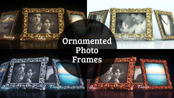 Ornamented Photo Frames Gallery - VideoHive 11057225