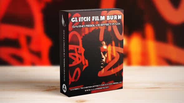 Glitch Film Burn Transitions Pack For Davinci Resolve - VideoHive 51619696