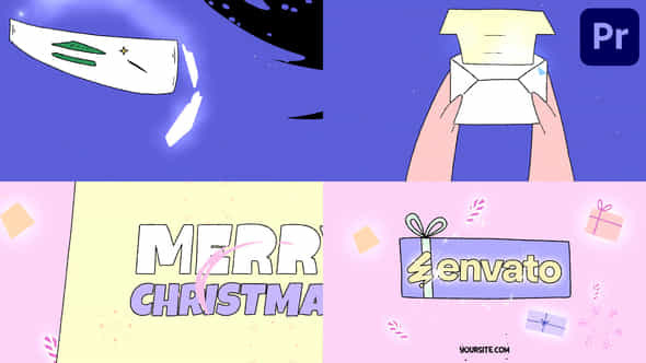 Christmas Letter Logo Opener For Premiere Pro - VideoHive 55544197