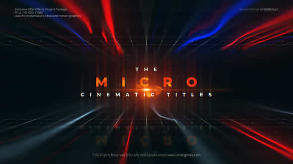 Micro Cinematic Titles - VideoHive 30860854