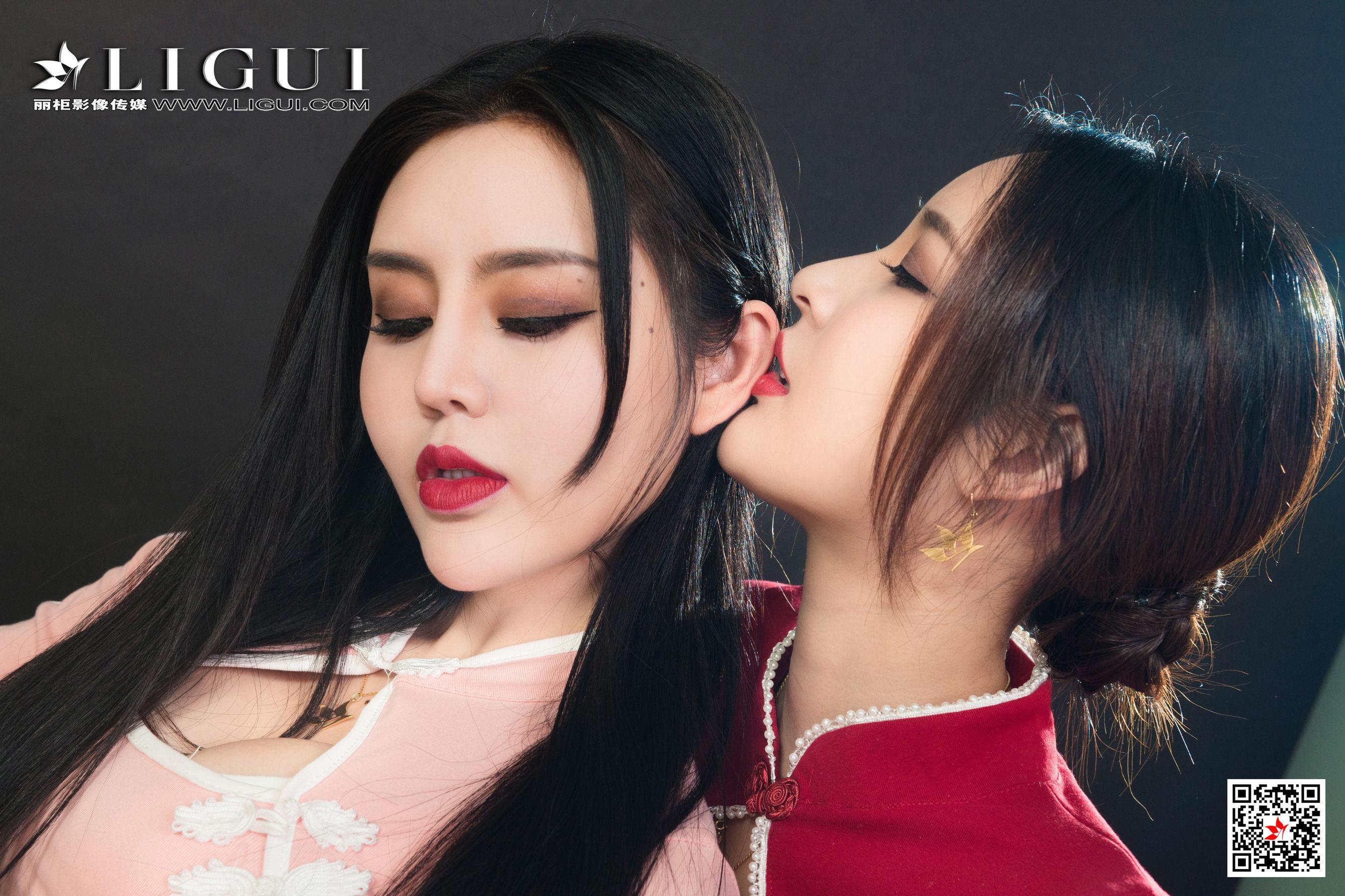 [丽柜Ligui] 2021.01.01 Model 雪糕&凉儿 丝足美腿套图(36)