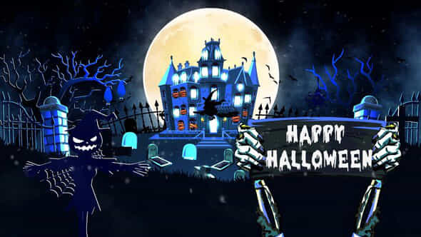 Happy Halloween Intro - VideoHive 48564475