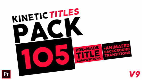 Kinetic Titles Pack - VideoHive 23838296