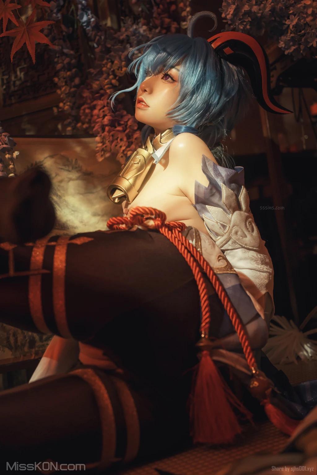 Coser@爆机少女喵小吉 (Nekokoyoshi): 原神-甘雨 (49 photos )(47)