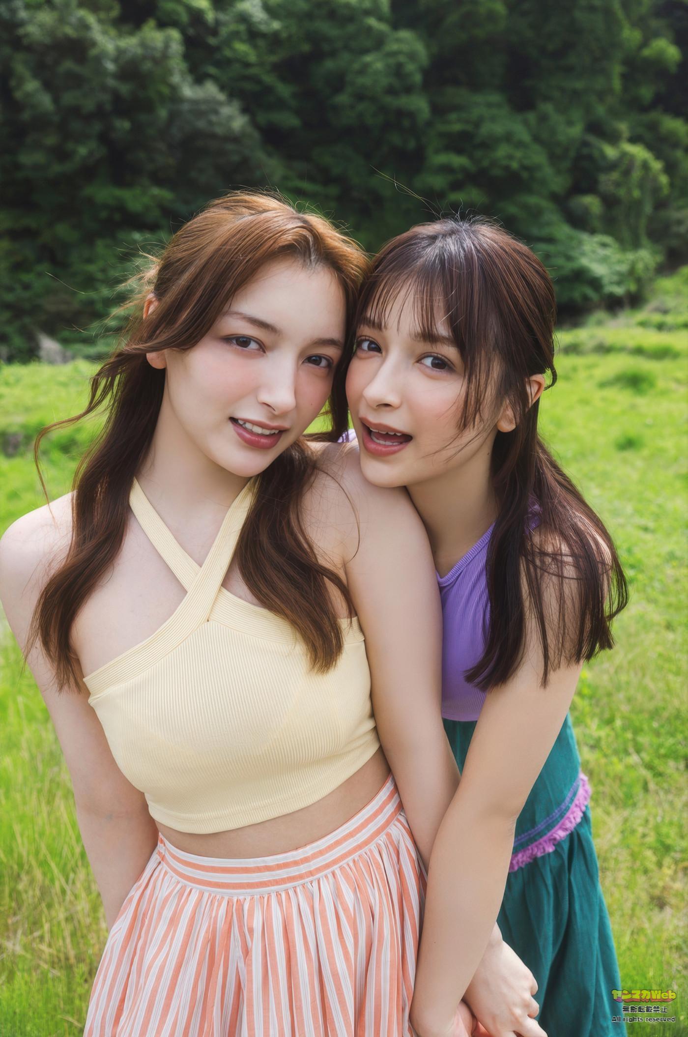 Erika エリカ, Marina Momose 百瀬まりな, Young Magazine 2025 No.35 (ヤングマガジン 2025年35号)(10)