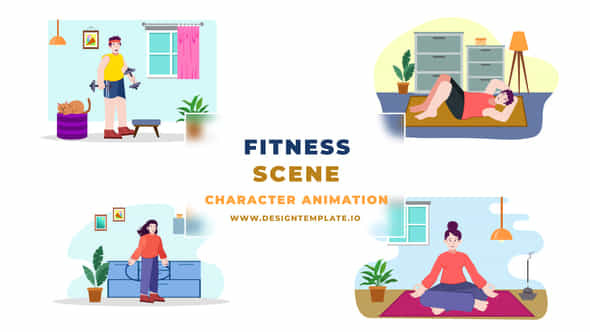 Daily Exercise Animation - VideoHive 38960222