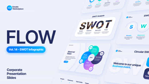 Flow Swot Infographic Scenes Pack - VideoHive 55505254