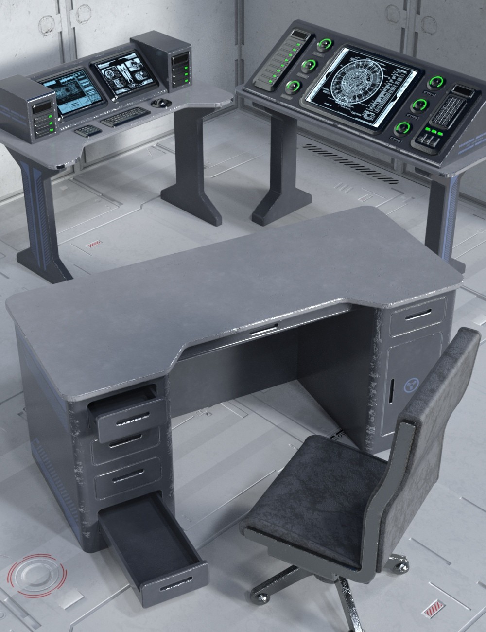 Sci-fi Desks and Chair Sci-fi Desks and Chair