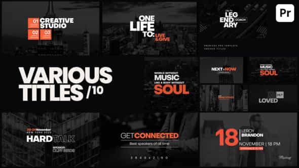 Various Titles 10 - VideoHive 40273290