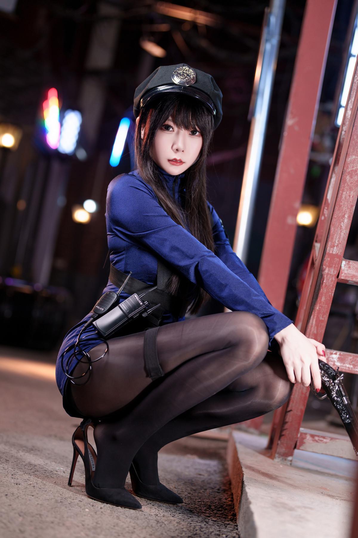 Cosplay 香草喵露露 女警(6)