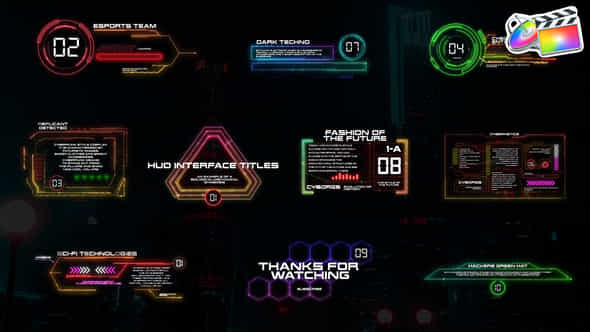 HUD Interface Titles - VideoHive 40232832