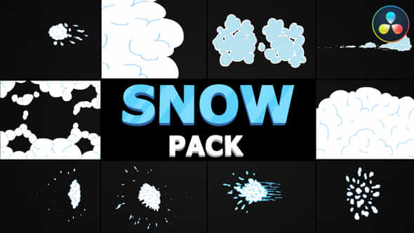 2D Cartoon Snow - VideoHive 34972976