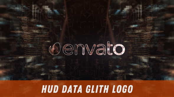 HUD Data Glith Logo - VideoHive 30562637