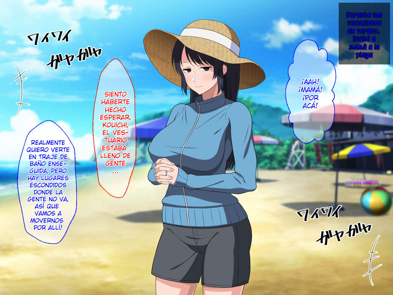 [Haruharutei] Sabishigari Bijin Haha wa Musuko to no Aiyoku Sex ni Oboreru [Spanish]