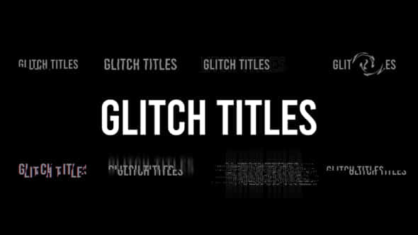 Glitch Titles - VideoHive 39238080