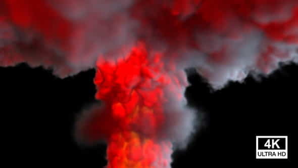 Lava Fire With Smoke Streaming - VideoHive 33523198