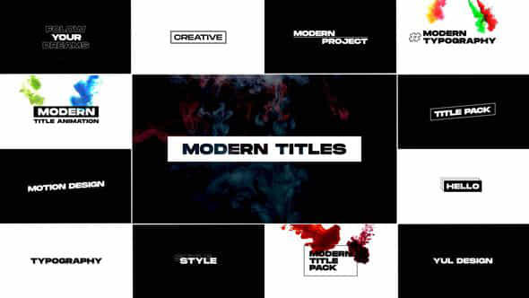 Modern Titles 10 Mogrt - VideoHive 45647235