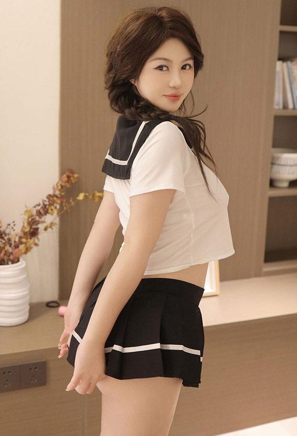 秀人女神沈思怡制服少女按摩棒无圣光图集(7)