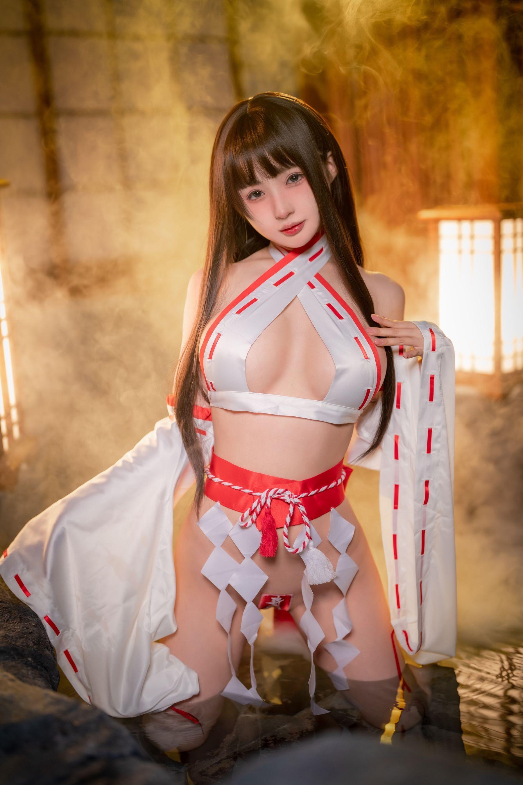 [福利女神cosplay] 桜井宁宁 - 纯洁巫女/61P(1)