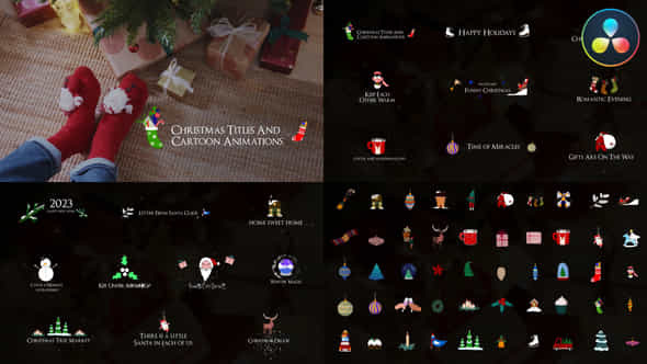 Christmas Titles And - VideoHive 40749843